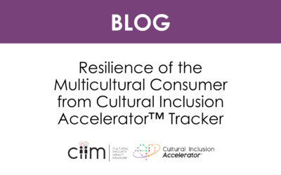 Resilience of the Multicultural Consumer from Cultural Inclusion Accelerator™ Tracker